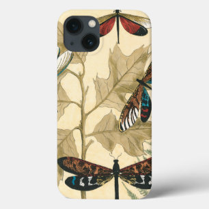 Colorful Dragonflies Floating Above Leaves iPhone 13 Case