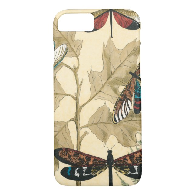 Colorful Dragonflies Floating Above Leaves Case-Mate iPhone Case (Back)