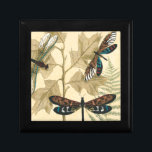 Colorful Dragonflies Floating Above Leaves Keepsake Box<br><div class="desc">Huge dragonflies float above leaves in this piece by Megan Meagher. An alluring depiction of nature. Make sure to place it on your favorite wall!</div>