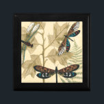 Colorful Dragonflies Floating Above Leaves Keepsake Box<br><div class="desc">Huge dragonflies float above leaves in this piece by Megan Meagher. An alluring depiction of nature. Make sure to place it on your favorite wall!</div>