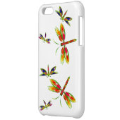 Colorful dragonflies iPhone 5c Case (Back Left)