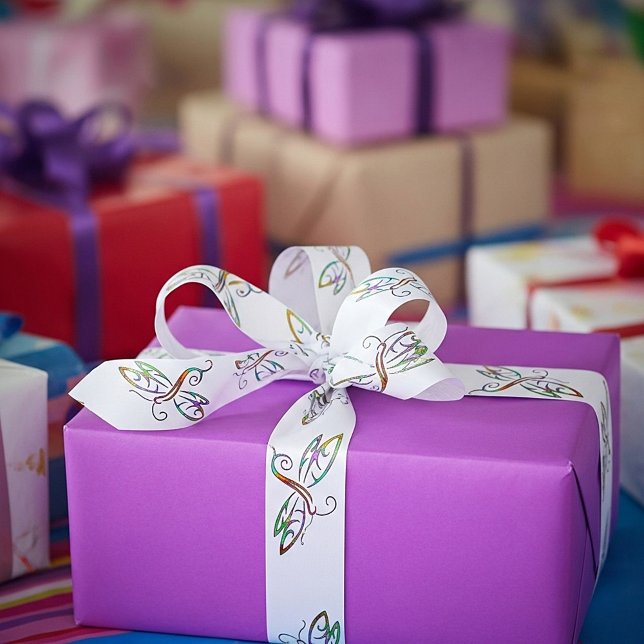 Colorful dragonflies satin ribbon (Creator Uploaded)