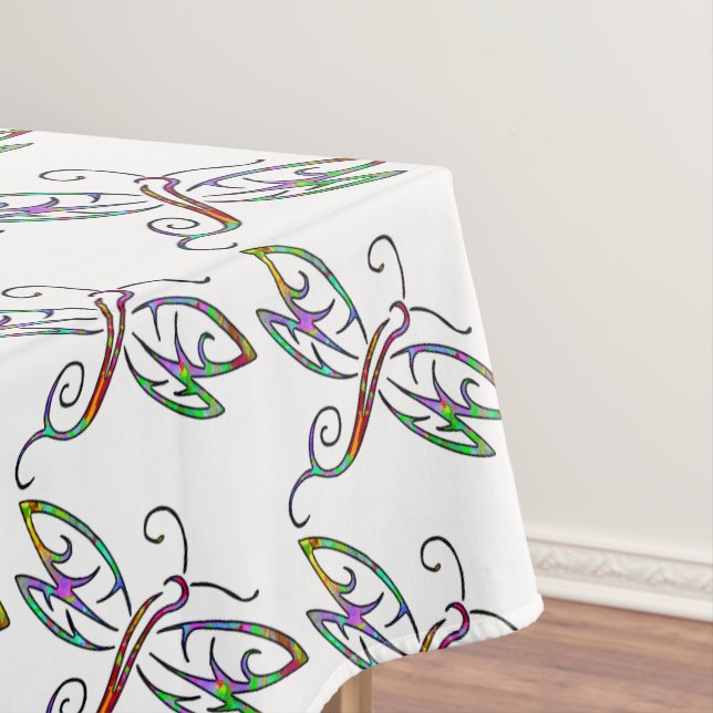 Colorful dragonflies tablecloth (In Situ)