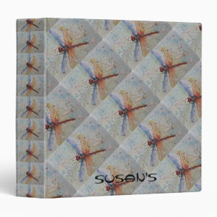COLORFUL DRAGONFLY 3 RING BINDER