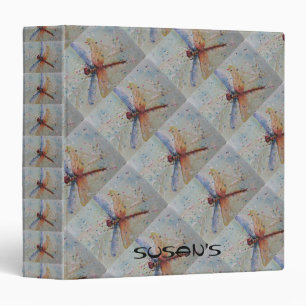 COLORFUL DRAGONFLY 3 RING BINDER