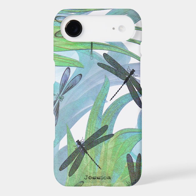 Colorful Dragonfly Abstract Custom Case-Mate iPhone Case (Back)