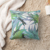 Colorful Dragonfly Abstract Decorator Pillow (Blanket)