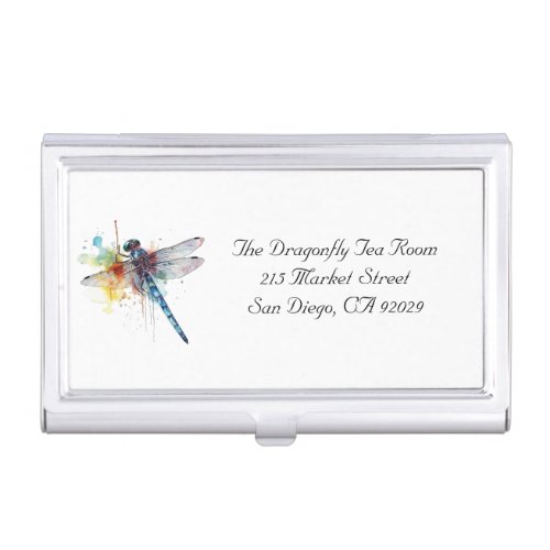Colorful Dragonfly customizable Business Card Case