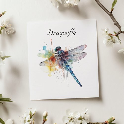 Colorful Dragonfly customizable Invitation