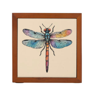 Colorful Dragonfly Desk Organizer