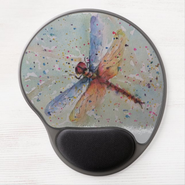 COLORFUL DRAGONFLY GEL MOUSE PAD (Front)