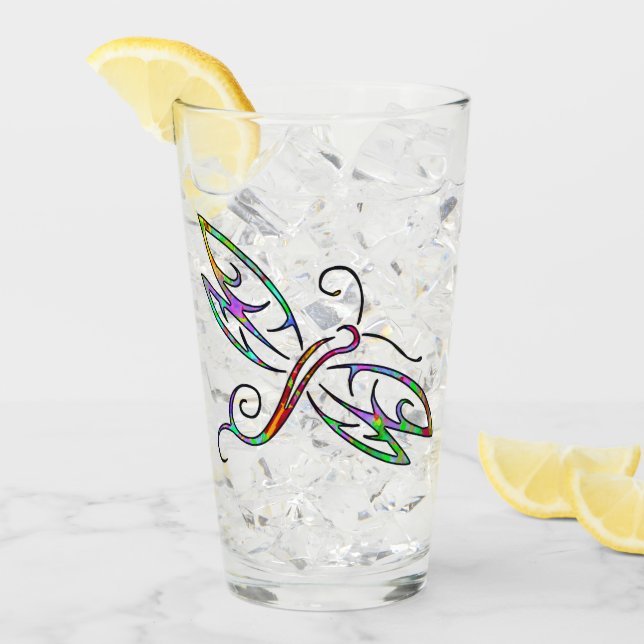 Colorful dragonfly glass (Front Ice)