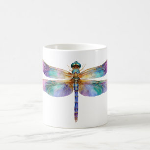 Colorful Dragonfly – Iridescent Nature Art Coffee Mug