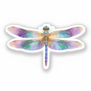 Colorful Dragonfly – Iridescent Nature Art Sticker