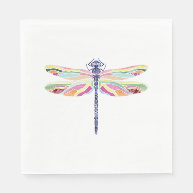 Colorful dragonfly  napkins (Front)