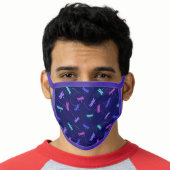 Colorful Dragonfly Pattern Face Mask (Worn Him)