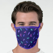 Colorful Dragonfly Pattern Face Mask (Worn Him)