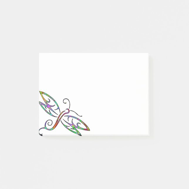 colorful dragonfly post-it notes (Front)