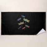 Colorful Dragonfly T-Shirt_4 Beach Towel<br><div class="desc">Colorful Dragonfly T-Shirt_4</div>