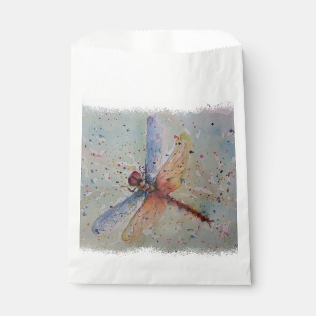 COLORFUL DRAGONFLY THANK YOU FAVOR BAG (Front)