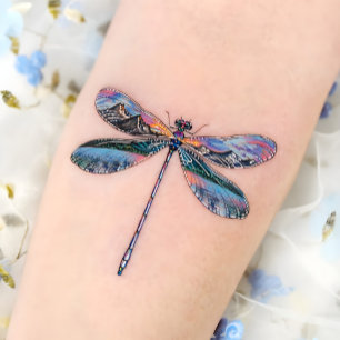 Colorful Dragonfly Vibrant Boho Dragonfly Body Art Temporary Tattoos