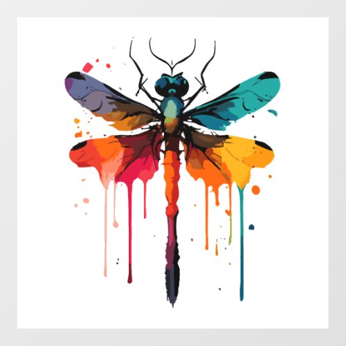 colorful Dragonfly Wall Decal