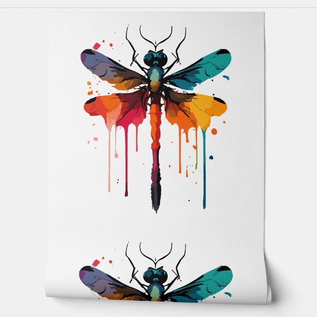 colorful Dragonfly Wallpaper (Unrolling)