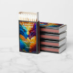 Colorful Dragons in Love Wedding Invitation Matchboxes<br><div class="desc">A unique fantasy dragon wedding favor featuring two colorfully detailed dragons in love. It's a Fantasy Come True!</div>