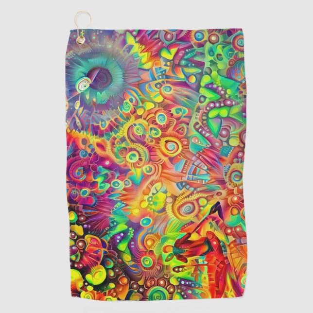 Colorful Dream Golf Towel (Front)