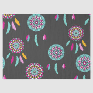 colorful dreamcatcher tissue paper