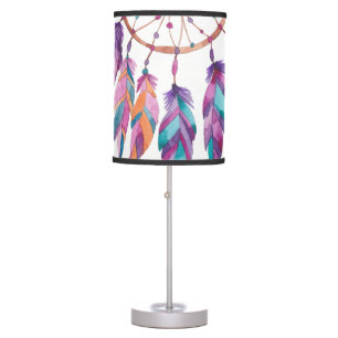 Colorful dreamcatchers table lamp