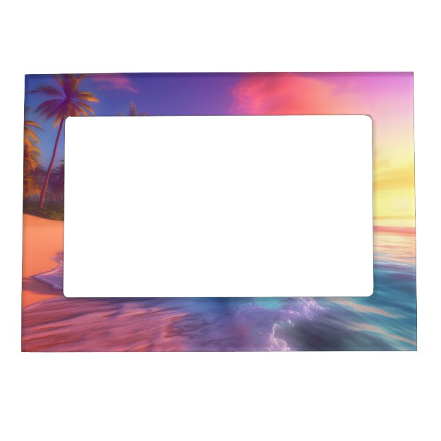 Colorful Dreamy Beach Magnetic Frame (Front)