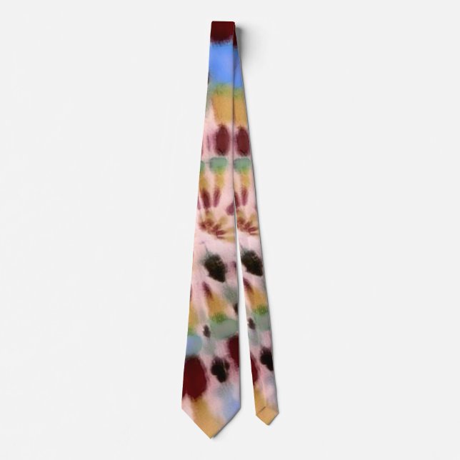 Colorful Dreamy Tie Dye Necktie (Front)
