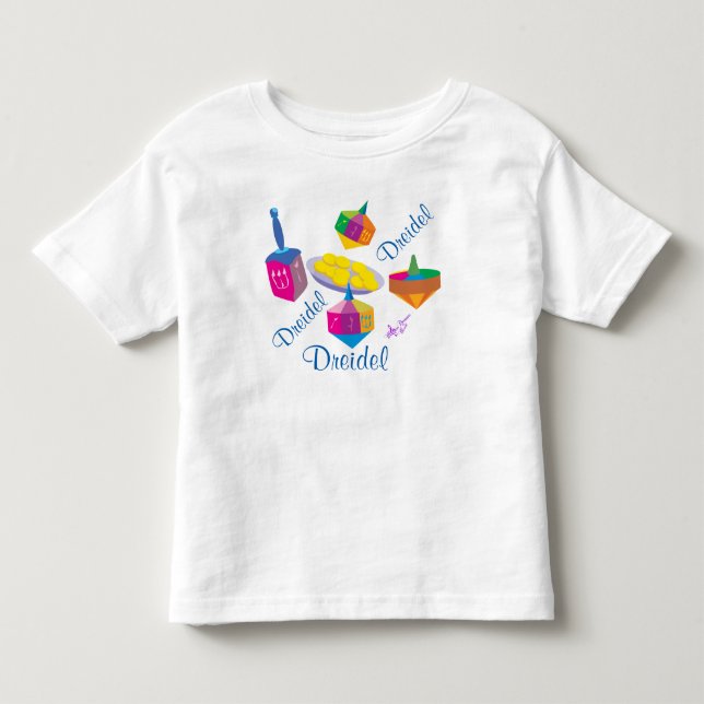 Colorful Dreidels Toddler T-shirt (Front)