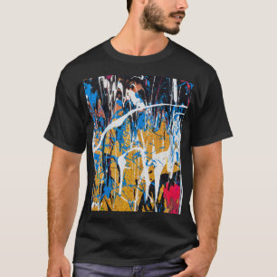 Colorful dripping paint: graffiti wall. T-Shirt