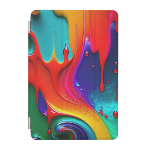 Colorful dripping paint iPad mini cover