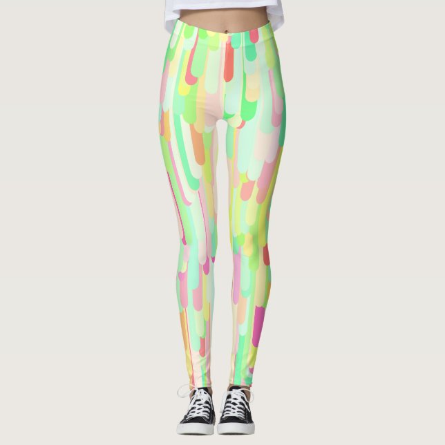 Colorful Drips Leggings (Front)