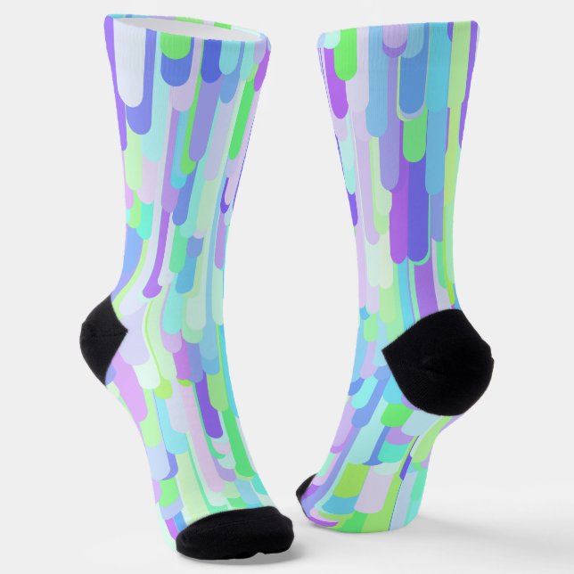 Colorful Drips Socks (Angled)