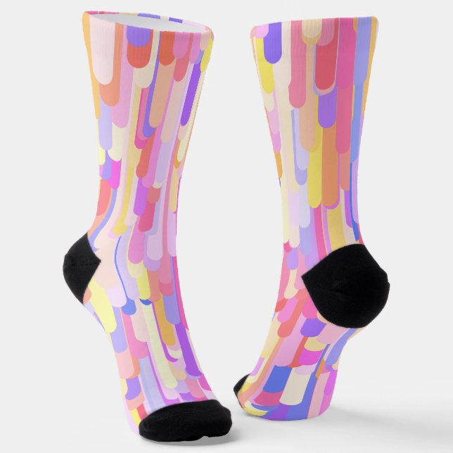 Colorful Drips Socks (Angled)