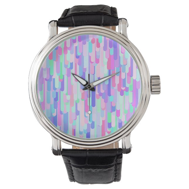 Colorful Drips  Watch (Front)