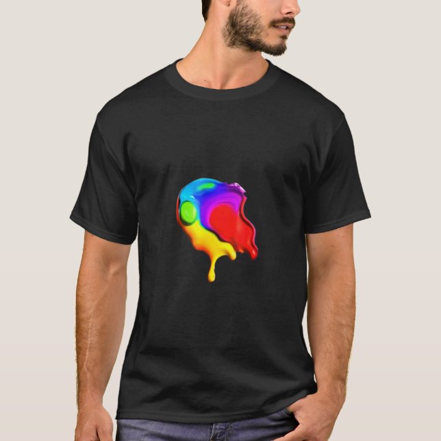 Colorful drop T-Shirt (Front)