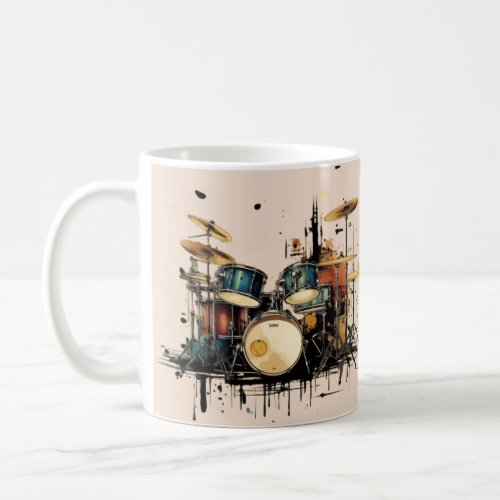 Colorful drum machine Musical instrument Coffee Mug