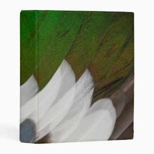 Colorful Duck Feather Abstract Mini Binder