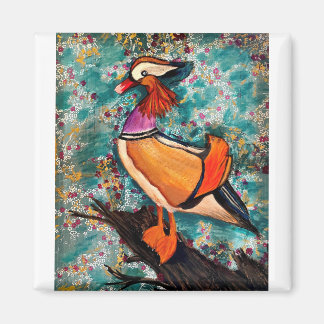Colorful duck magnet