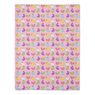 Colorful Ducks Duvet Cover