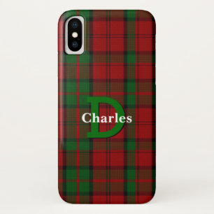 Colorful Dunbar Clan Tartan Plaid Custom iPhone X Case
