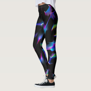 Colorful dunes under night darkness leggings