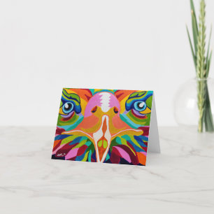 Colorful Eagle 4 x 5.6 Thank You Card