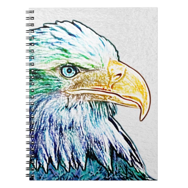 Colorful Eagle Sketch Notebook (Front)