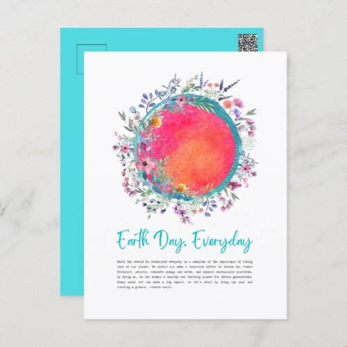 Colorful Earth Day Everyday Postcard